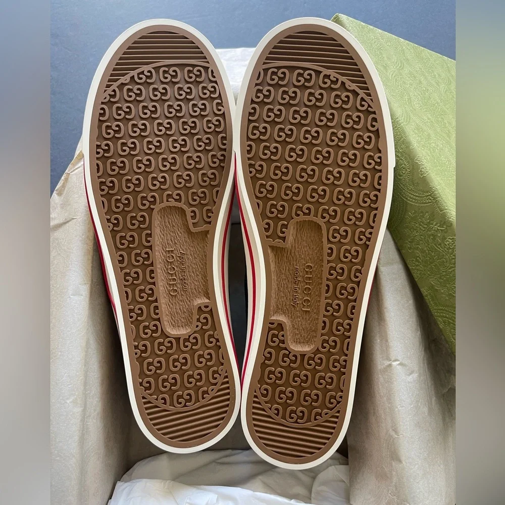 New GG GUCCI TENNIS 1977 SNEAKER Wmn42-US12 - Picture 5 of 16